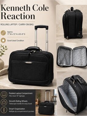 Kenneth Cole Reaction Rolling Laptop Bag business bag
